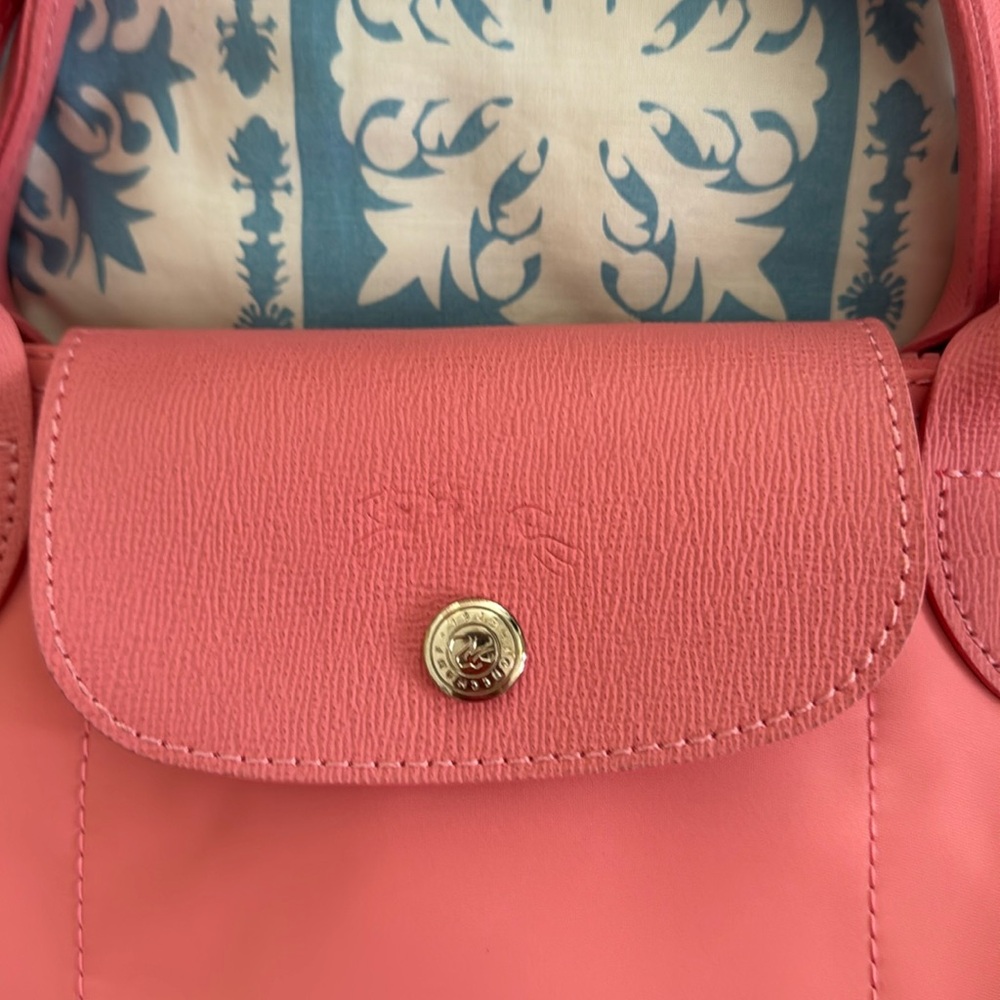Salmon pink long champ bag Crossbody style